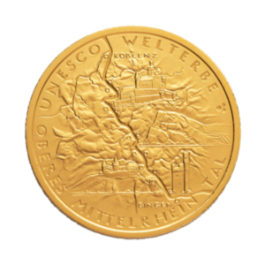 100 Euro 2015 Mittelrheintal Goldmünze