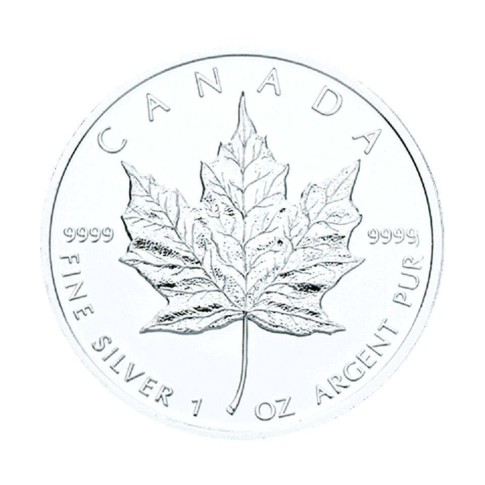 1 oz Maple Leaf Silbermünze