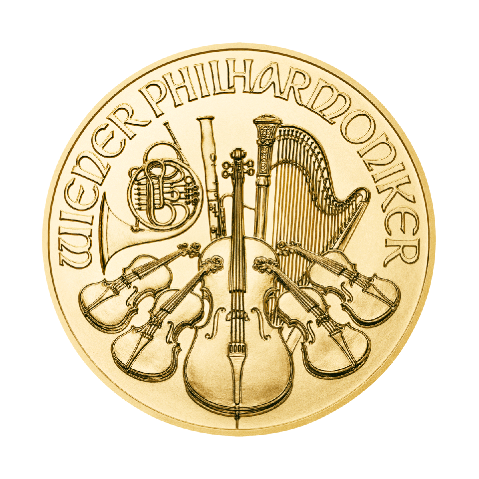 1 oz Wiener Philharmoniker Goldmünze