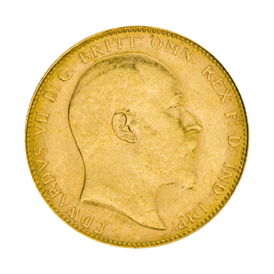 1 Pfund Sovereign Edward Goldmünze