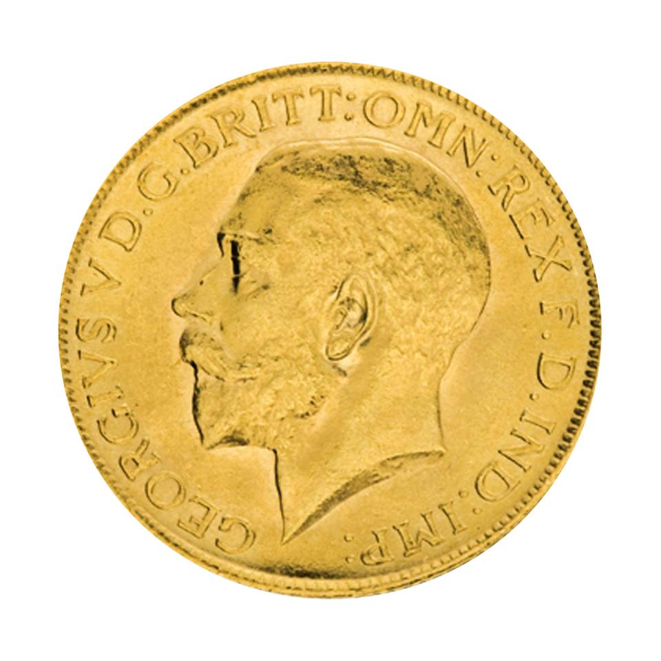 1 Pfund Sovereign George Goldmünze