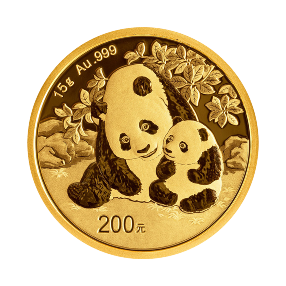 15 g China Panda Goldmünze