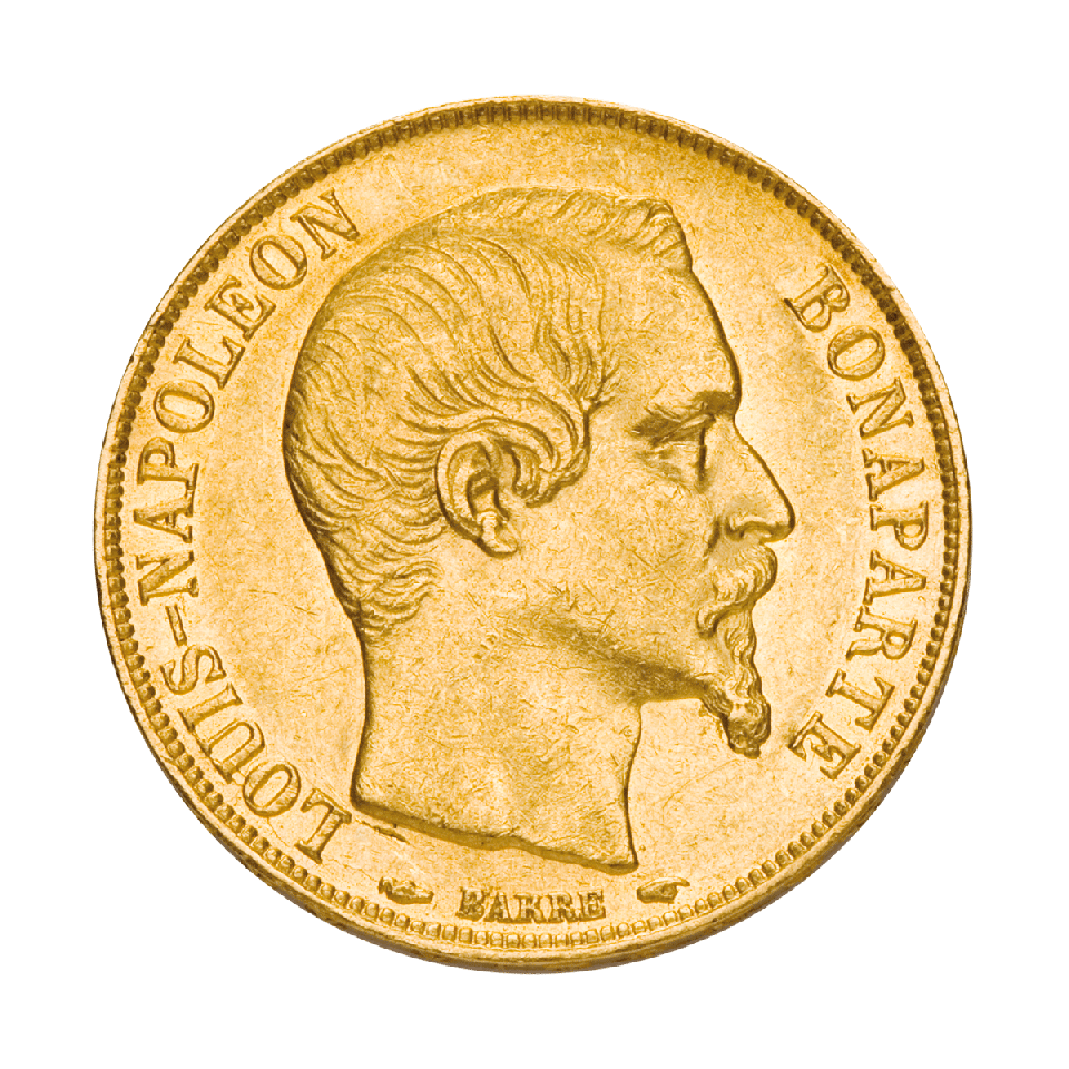 20 Francs Napoleon III Goldmünze