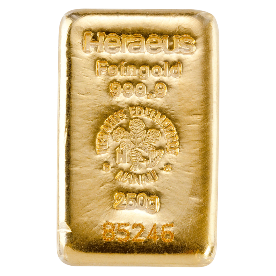 250 g Goldbarren