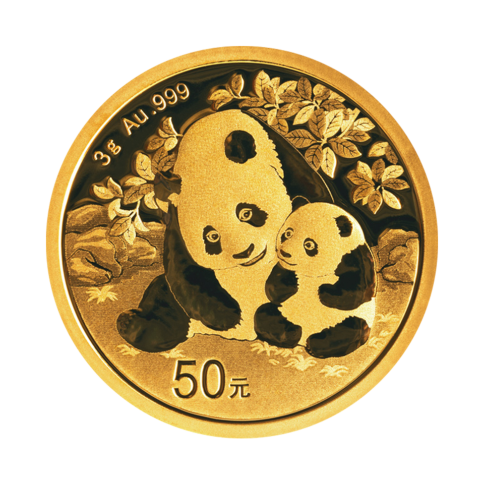 3 g China Panda Goldmünze