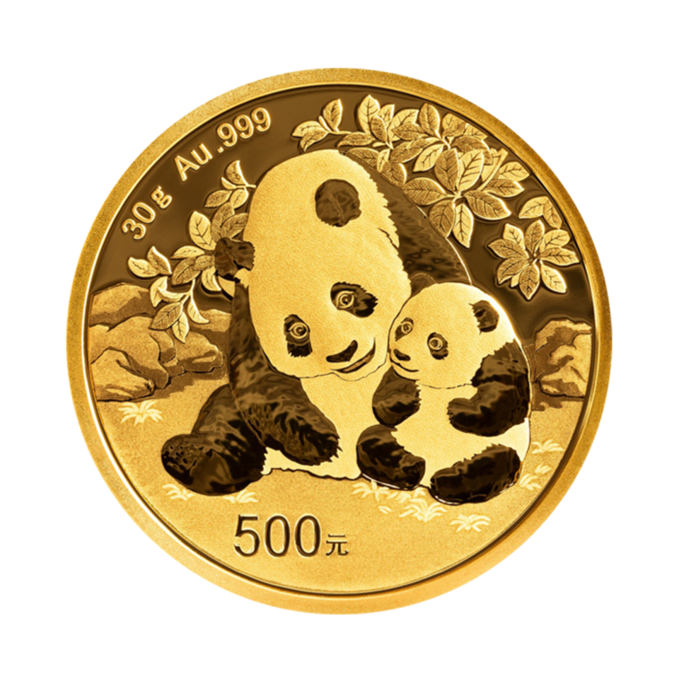 30 g China Panda Goldmünze
