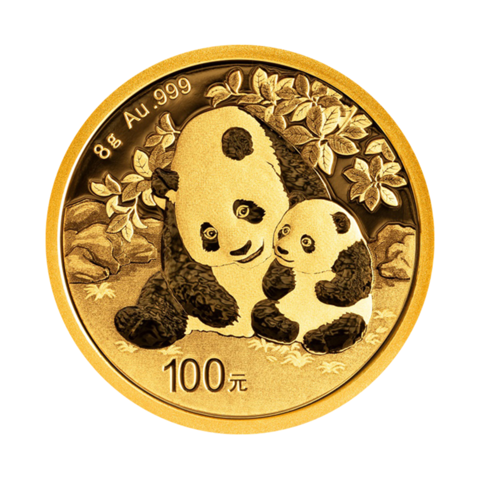 8 g China Panda Goldmünze