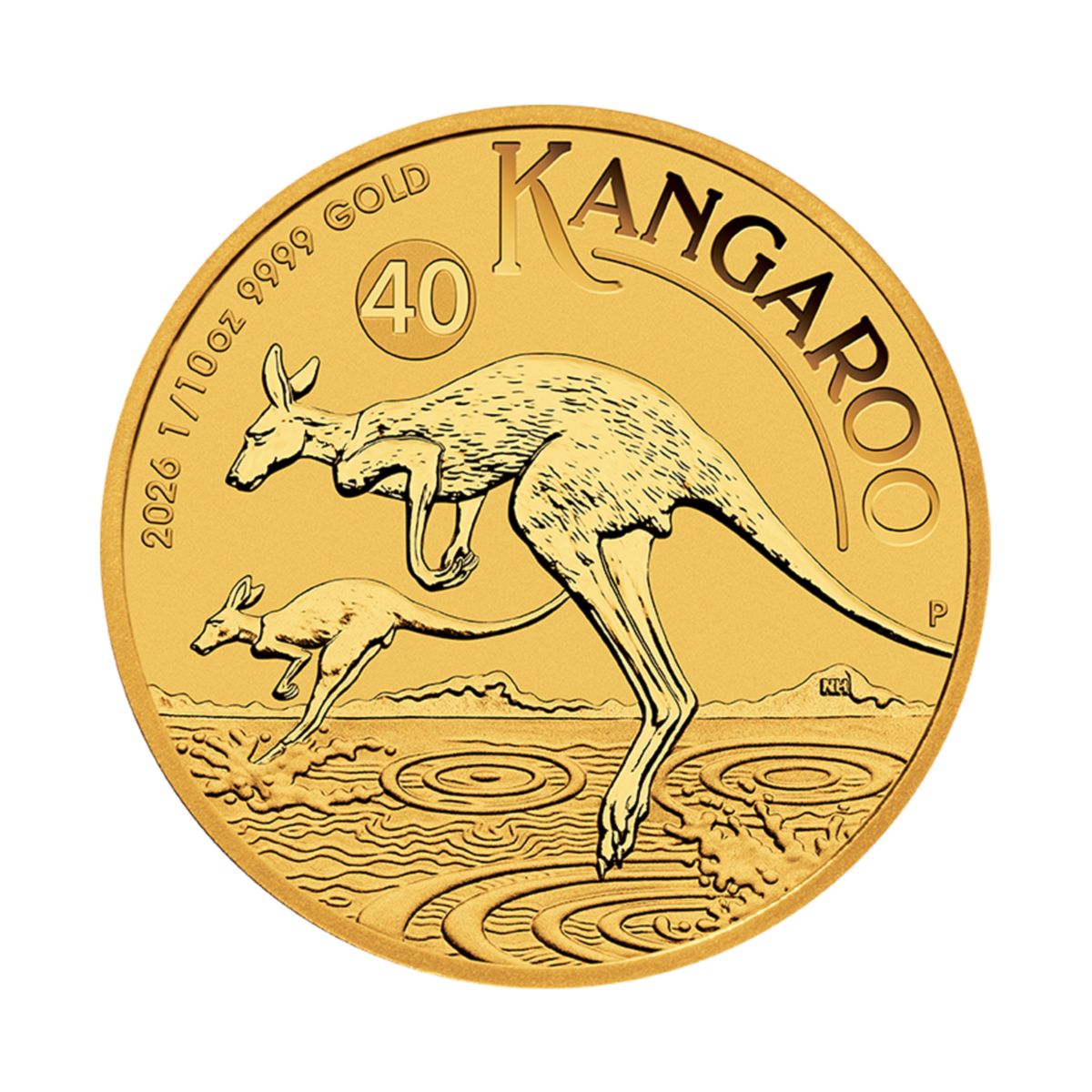 1/10 oz Nugget Känguru Goldmünze