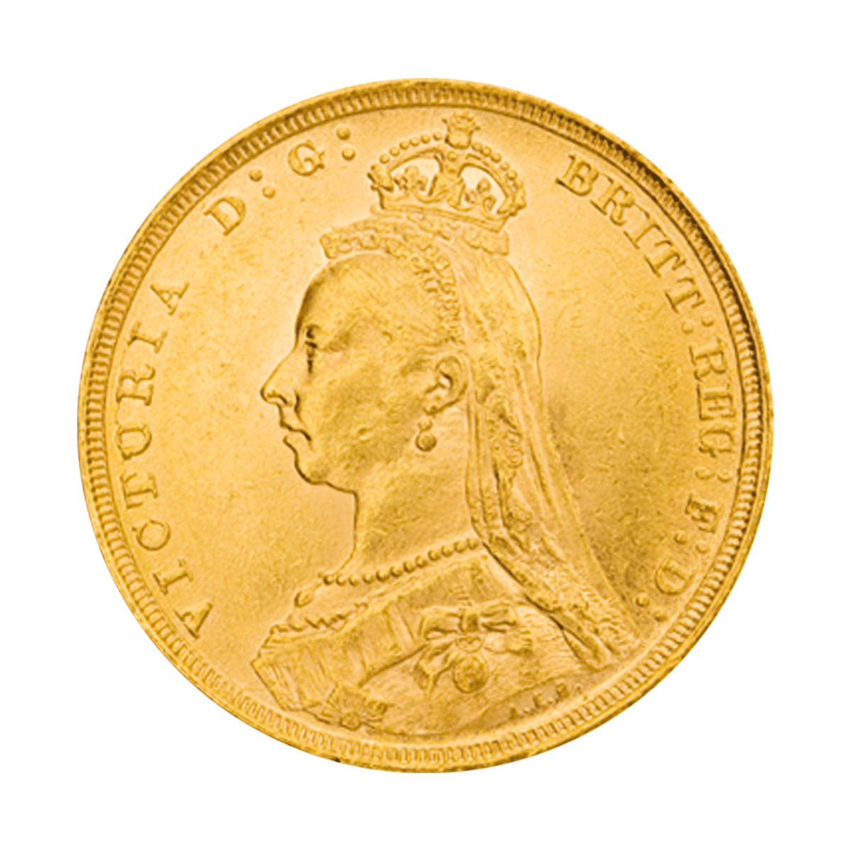 1 Pfund Sovereign Victoria Krone Goldmünze