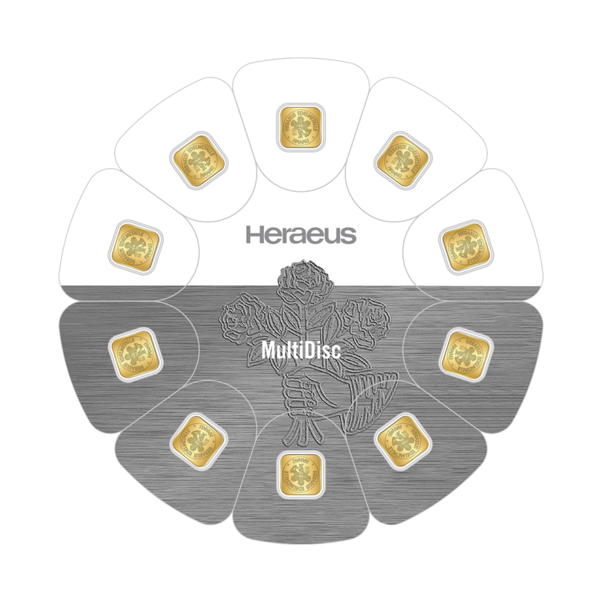 10 x 1 g Gold MultiDisc