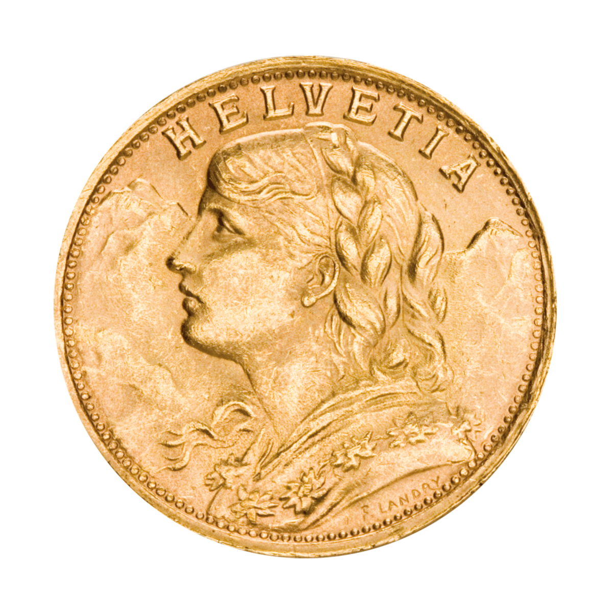 20 Franken Vreneli Goldmünze