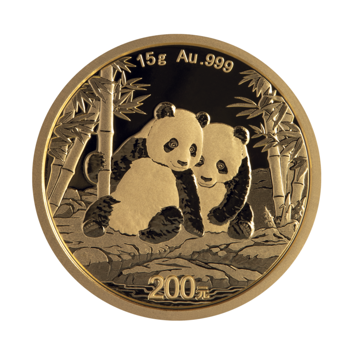 15 g China Panda Goldmünze